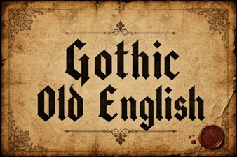 Design with Gothic Old English Fonts