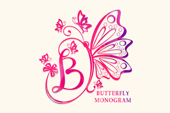 Butterfly Monogram Font: Design Your Elegant Initials