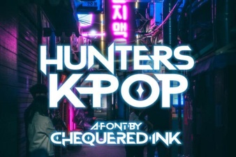 Hunters Font: Creative Designs for K-Pop Projects
