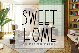 Sweet Home Font for Diy Projects & Creative Design