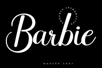 Barbie Font for Playful & Creative Design Projects