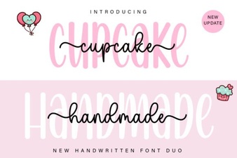 Dual Handmade Fonts for Creative Projects