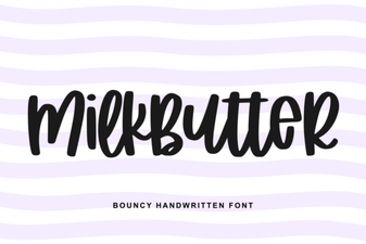 Milkbutter Font: a Dreamy Handwriting Design