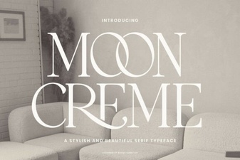 Moon Creme Font for Creative Digital Projects